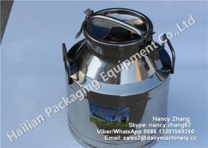 Quality SS Milk Bucket Series , Double Stainless Steel Milk Can Heat Insulation Barrels wholesale