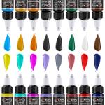 Waterproof Tattoo Ink 1/2OZ Tattoo Pigments For Permanent Makeup