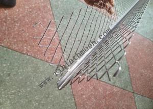 Quality Expanded Galvanized Metal Drywall Plaster Angle Bead 70mm Wing wholesale
