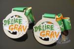 Spray White And Colors Filled Custom Award Medals For Business Gift