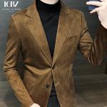 Customized Deerskin Single-Breasted Two Button Suit Blazer for Men's Business