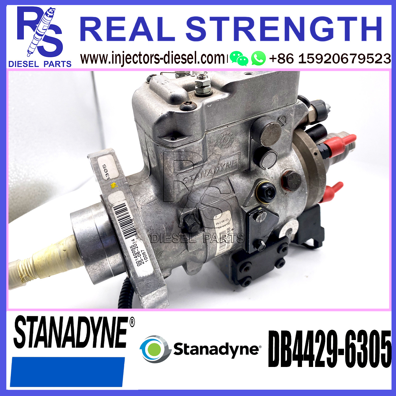 Stanadyne 4 Cylinders Diesel Fuel injector Pump DB4429-6298 DB4429-6305 DB4429-6341 DB4429-6085 for JCB 6305 Engine