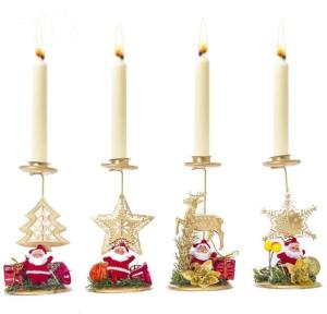 Quality Fashionable Design Iron Ornament Christmas Candle Holder wholesale