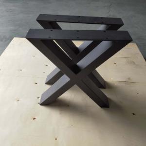 Quality Furniture Base Part Metal Table Legs Sturdy Table Black Powder Coating wholesale