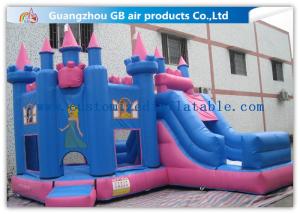 Quality Lovely Indoor / Outdoor Princess Bounce House Inflatable With Slide For Little Kids wholesale