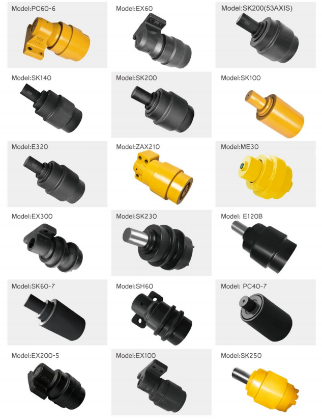 Excavator roller assembly E55 E70 E120 E200 E325 E345 Track roller for excavator construction equipment