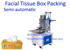 Quality 35 Box/Min Semi Auto Tissue Paper Packing Machine wholesale