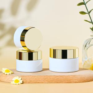 Quality Eco-Friendly Cosmetic Glass Cream Jars Luxe Glass Wide Mouth Design wholesale