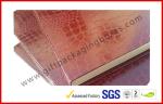 Leather Magnetic Box Customized Crocodile Leather Paper Satin Covered Foam