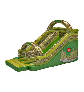 Quality Children Fun Park Inflatable Green China Army Slide For Rentals wholesale