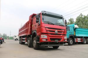 Quality Sinotruck Howo 8x4 12-Wheel Dump Truck Capacity 40ton With red color wholesale