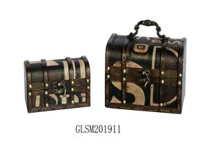 Quality 18*12.5 Leather Storage Trunk wholesale