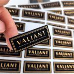 Leather Heat Resistant Candle Scent Labels Embossed Texture Square Candle Labels