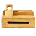Bamboo Wooden Charging Station Stand Customized