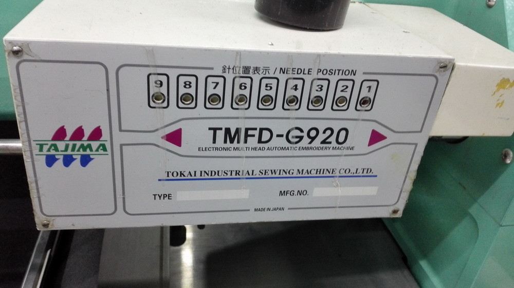 Refurbished Tajima Industrial Embroidery Sewing Machine For Golf Shirts