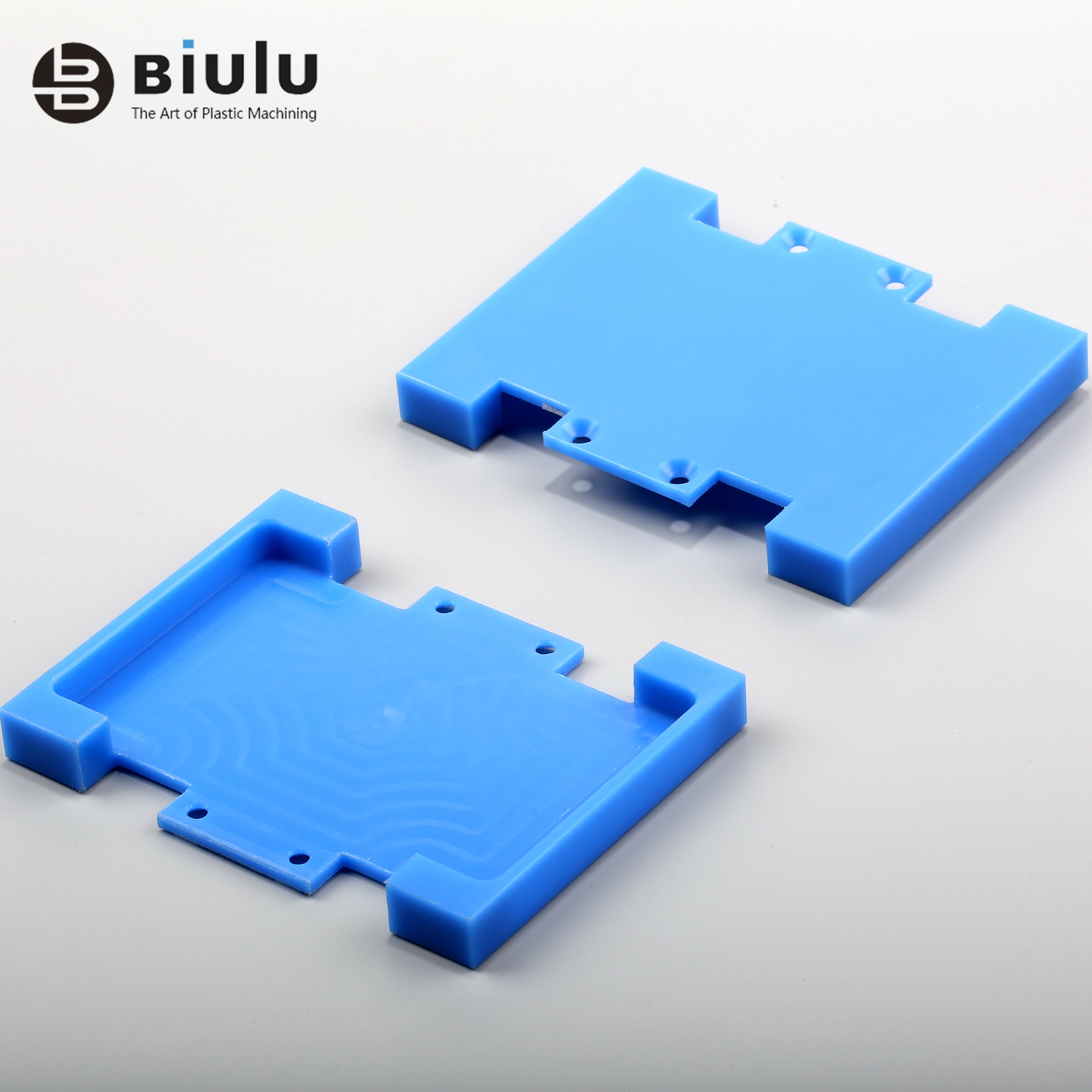 Blue Color Cast Nylon Sheet , Cnc Turning Parts Mrico Machining OEM / ODM