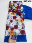 Fashion 3D flowers lace with sequins african lace fabric embroidery fabric for
