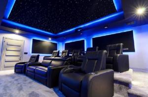 Quality 110V - 220V Fiber Optic Star Ceiling Panels RGB Light Color For Home Cinema wholesale