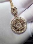 Real low price and high quality jewels B diamond necklace 18k gold diamond
