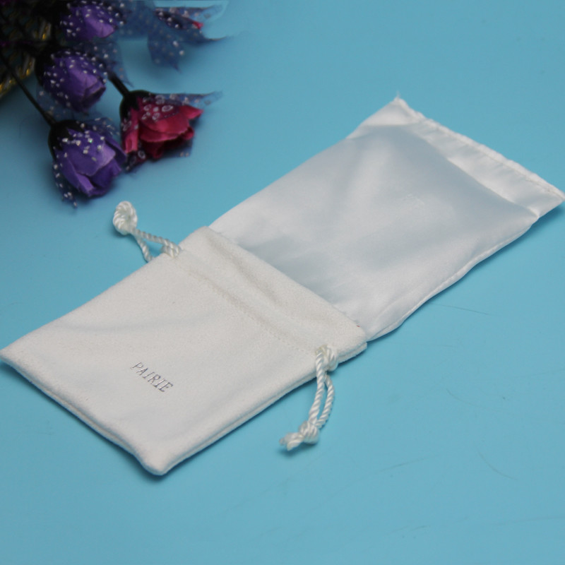 Herbs Packaging Pp String Faux Suede Drawstring Bag