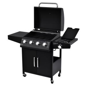 Quality Garden Cart Grill Propane Gas Stainless Steel BBQ Grill with Piezoelectric Ignition wholesale
