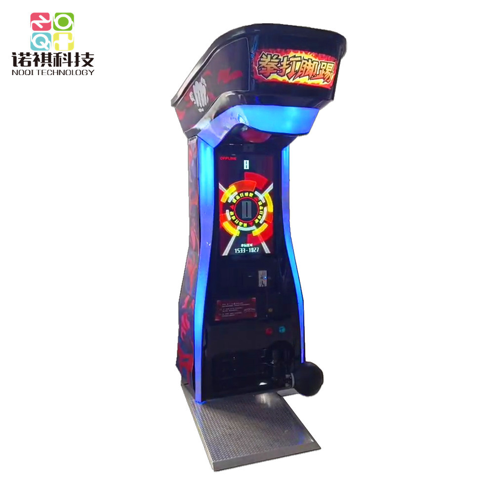 Sport Arcade Boxer Combo Puching And Kicking Boxing Game Machine With 2 Targets