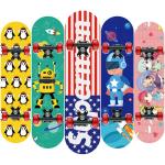 Wooden Promotional Colorful Children Skateboard Logo Customized
