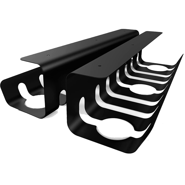 Office Under Desk Cable Management Organizer 1mm Thickness Customized Logo Acceptable