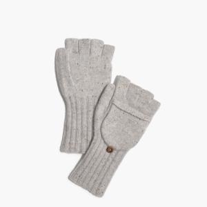 Quality Donegal Flapped Wool Knit Fingerless Gloves Gift For Christmas / Thanksgiving wholesale