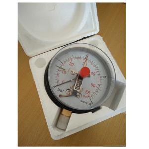 Quality Stainless Steel 1/2 NPT 4in Electric Contact Pressure Gauges 58Psi wholesale