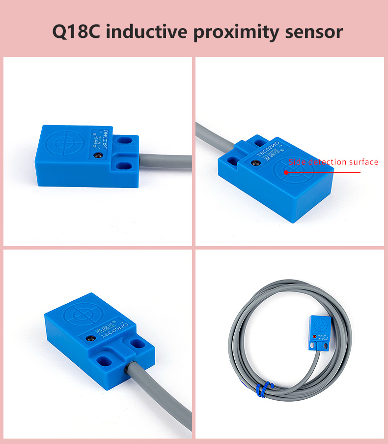LUOSHIDA Square Inductive Proximity Sensor 12V / 24V DC Q17 Q18 Q18C Size ABS Housing