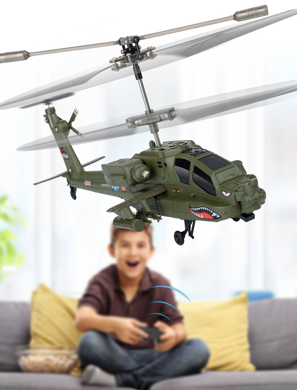 3.5 Channel RC Airplane Plastic Package Includes charger GRTVF Military RC Aircraft