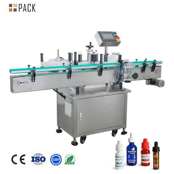 Npack Electric Driven Automatic Round Bottle Labeling Machine For Plastic Pet