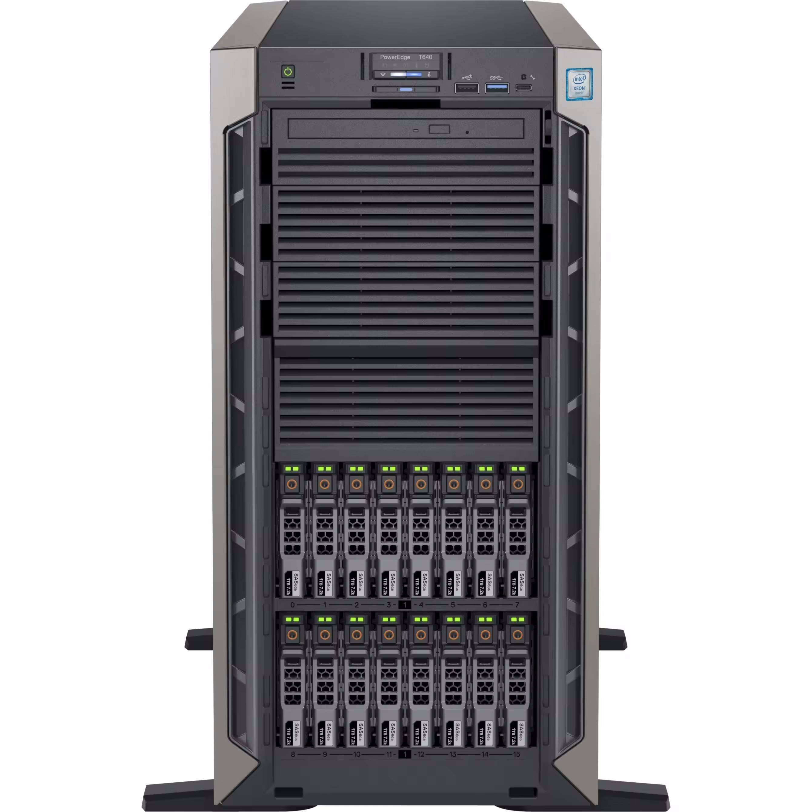 Customized Poweredge T640 Intel Xeon CPU DDR4 ECC RAM Tower Server for Demanding Media and GPU Tasks