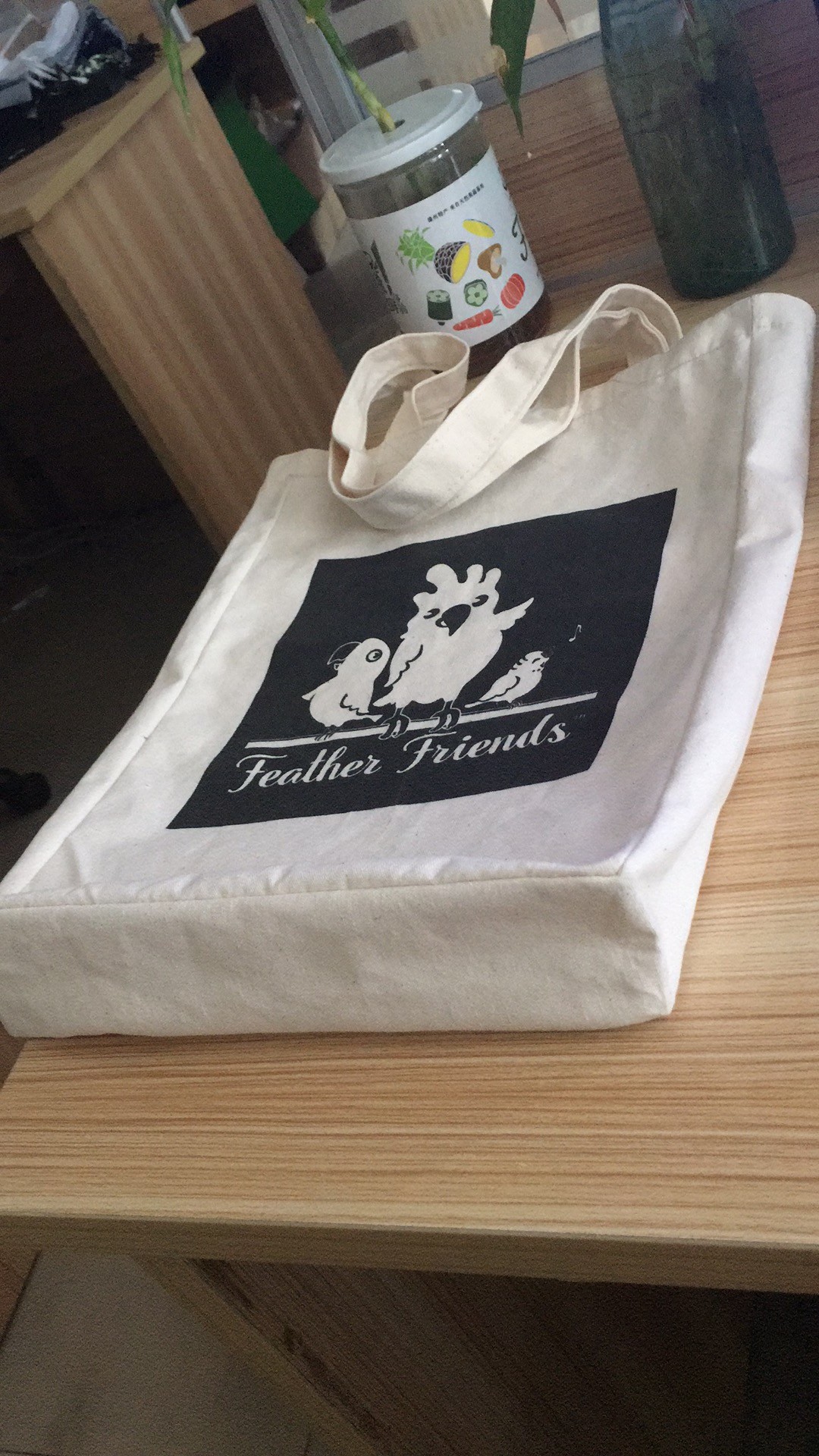 Canvas Customized Logo 25x37x5cm Shopping Tote Bag