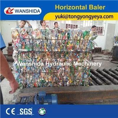 Cheap 25 Tons Horizontal Baler Machine 1200kgs PET Bottles Baler CE Standard for sale