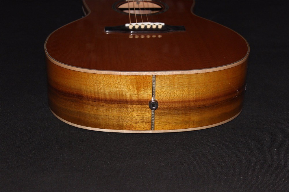 AAAAA all solid OO body guitar custom Solid OO acoustic guitar 14 frets acoustic electric guitar