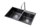 Undermount Kitchen Sinks Black Rose Double Bowl Stainless Steel Sink