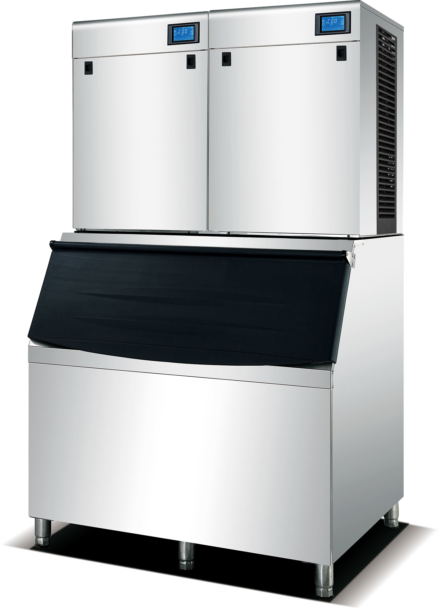 SUS304 Commercial Cube Ice Machine 1000Kg With LCD Panel