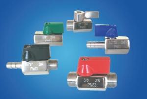 Quality Stainless Steel Mini Ball Valve Series For Fluid Industry wholesale