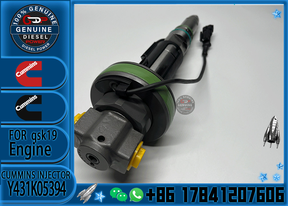 Brand New Common Rail Diesel Fuel Injector Y431K05394 0986435615 For Cummins QSK19 QSK38 QSK60