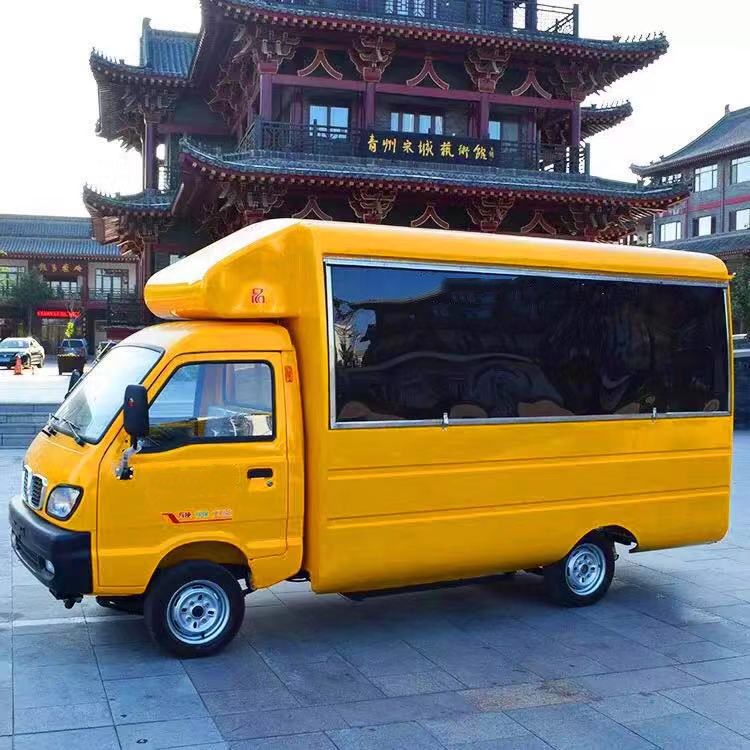 Beverage Coffee Van for Flour Mill Application Design Electric Tricycle Ape Food Truck