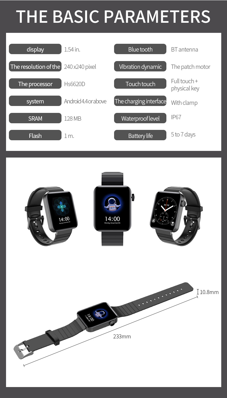 1.54 Inch Zinc Alloy Smartwatch Amazfit Gts 2 Bracelet Ip68 For Apple Huawei
