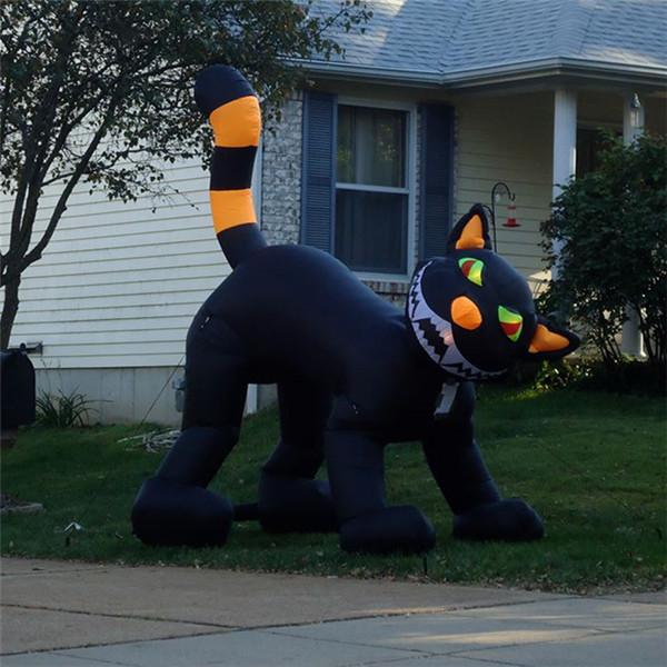 Black Inflatable Cat, Halloween Event Inflatable Cat Decoration,Inflatable Cat