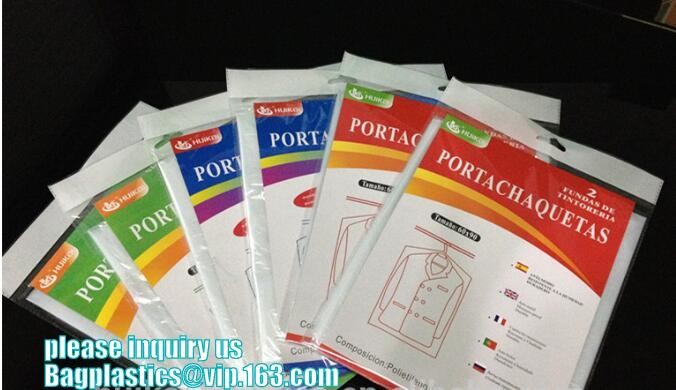 commercial clear pe ldpe poly hotel laundry roll up suit garment packaging dry cleaning cover plastic polythene bag for