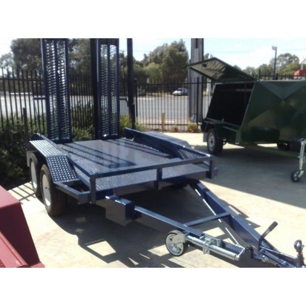 Low Loader Tandem Axle Plant Equipment Trailer 8 X 5 For Agriculture /