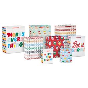 Quality Custom Printed Cute Cartoon Gift Packaging Shopping Paper Bag with Folding Style wholesale
