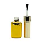 Yellow Green Thick Glass Empty Nail Polish Bottles With Brush OEM ODM