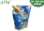 2KG Plastic Wash Fluid Liquid Spout Bag / Bags For Liquids Laundry Detergent