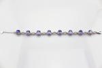 Women Jewelry 925 Silver Created 7x9mm Oval Amethyst Cubic Zircon Tennis